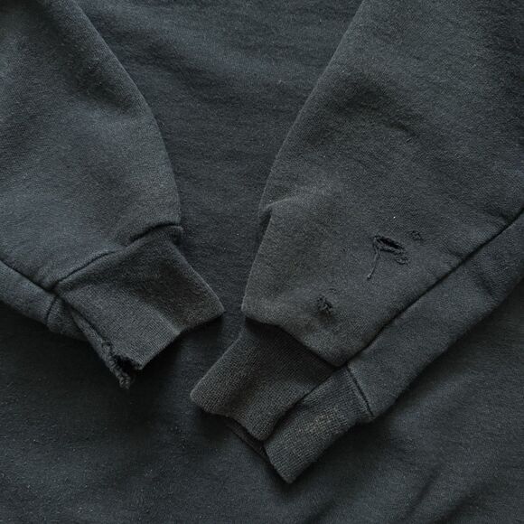 Thrasher Flame Logo Hoodie Black San Francisco Skate Mag Graphic Sz M Distressed - Picture 4 of 8